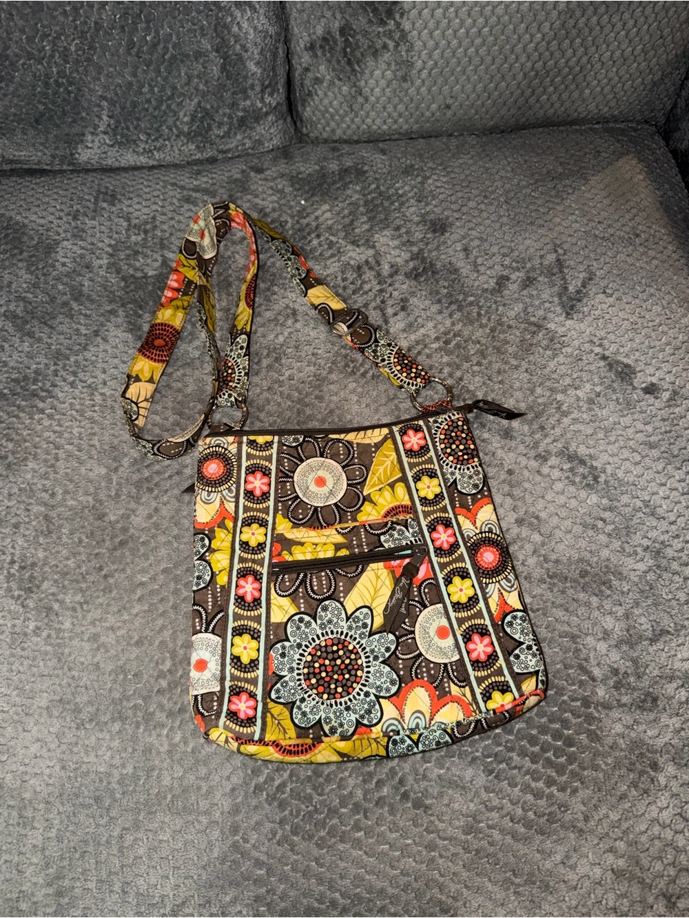 Vera Bradley retired “flower shower” vintage 2004 Pattern Crossbody Bag
